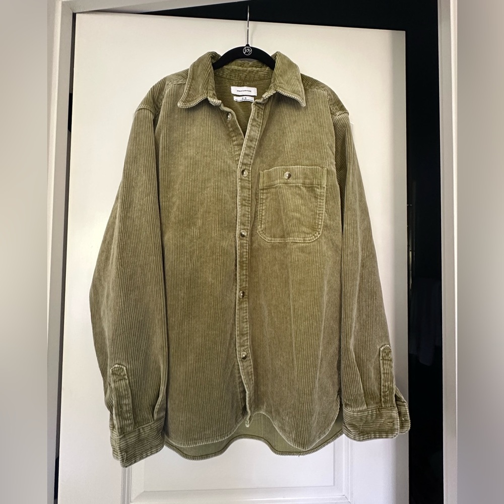 Urban Outfitters Olive Corduroy Work Shirt